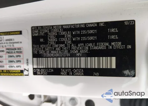 2024 Lexus Rx 500H F Sport Performance from USA, damaged, VIN 2T2BCMEA9RC012784